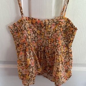 Beautiful floral babydoll tank. Size medium. American Eagle. New!